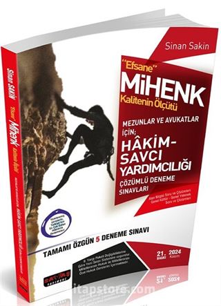 Efsane Mihenk Hakim Savcı Yardımcılığı 5 Deneme