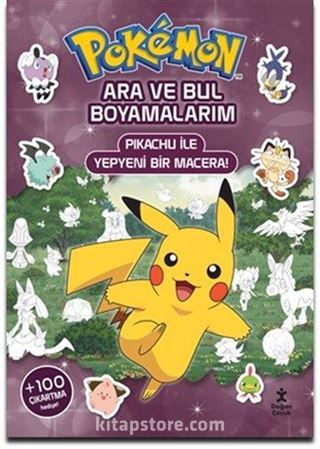 Pokémon Ara ve Bul Boyamalarım - Pikachu ile Yepyeni Bir Macera!