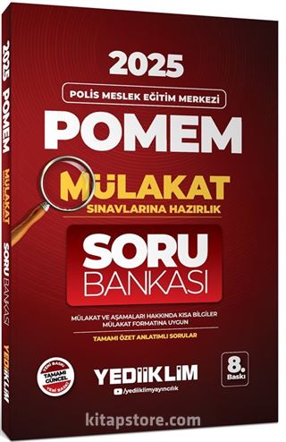 2025 POMEM Mülakat Sınavlarına Hazırlık Tamamı Özet Anlatımlı Soru Bankası