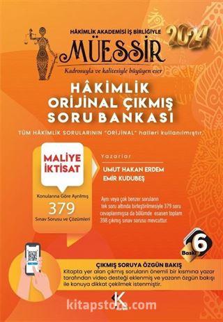 Müessir Maliye-İktisat Orijinal Çıkmış Soru Bankası