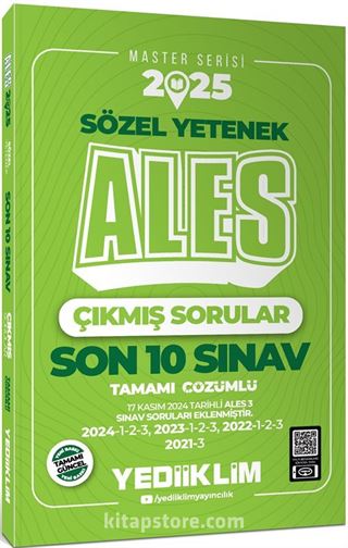 2025 ALES Master Serisi Sözel Yetenek Tamamı Çözümlü Son 10 Sınav Çıkmış Sorular