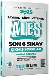 2025 ALES Master Serisi Sayısal - Sözel Yetenek Tamamı Çözümlü Son 6 Sınav Çıkmış Sorular (ALES 3 Dahil)