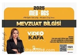 2025 MEB AGS Mevzuat Bilgisi Video Kafa Notlar