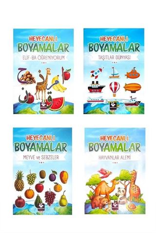 Heyecanlı Boyamalar Seti (4 Kitap)