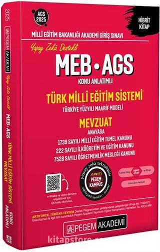 2025 MEB-AGS Konu Anlatımlı Türk Milli Eğitim Sistemi-Mevzuat