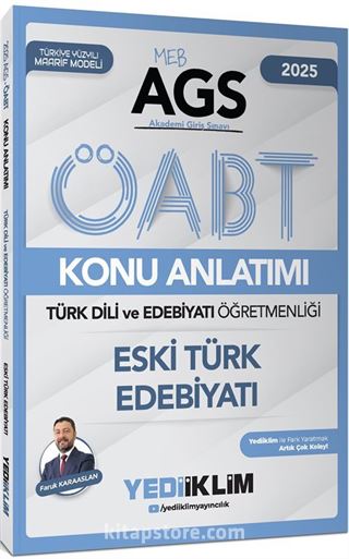 2025 2025 MEB AGS ÖABT Türk Dili ve Edebiyatı Öğretmenliği Eski Türk Edebiyatı Konu Anlatımı