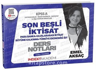 KPSS A Grubu İktisat Son Beşli Video Ders Notları