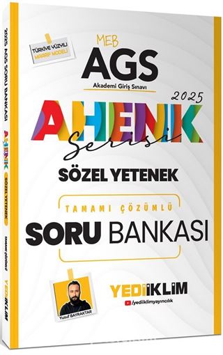 2025 MEB AGS Ahenk Serisi Sözel Yetenek Tamamı Çözümlü Soru Bankası