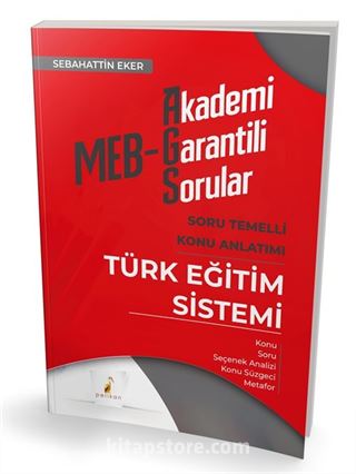 MEB AGS Türk Eğitim Sistemi Soru Temelli Konu Anlatımı