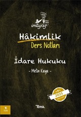 İmtiyaz İdare Hukuku Hakimlik Ders Notları