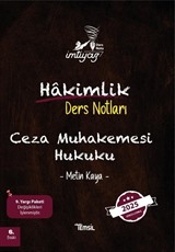 İmtiyaz Ceza Muhakemesi Hukuku Hakimlik Ders Notları