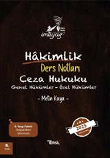 İmtiyaz Ceza Hukuku Genel Hükümler- Özel Hükümler Hakimlik Ders Notları