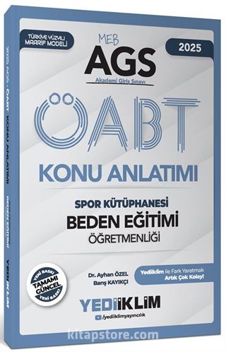 2025 MEB AGS ÖABT Beden Eğitimi Öğretmenliği Spor Kütüphanesi Konu Anlatımı