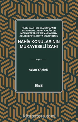 Nahiv Konularının Mukayeseli İzahı