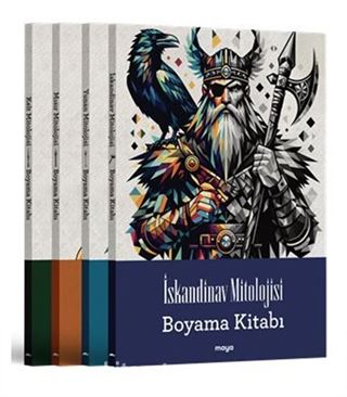 Maya Mitoloji Boyama Seti - 4 Kitap