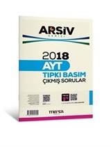 2018 AYT ARŞİV SERİSİ Tıpkı Basım Çıkmış Sorular Tamamı Video Çözümlü