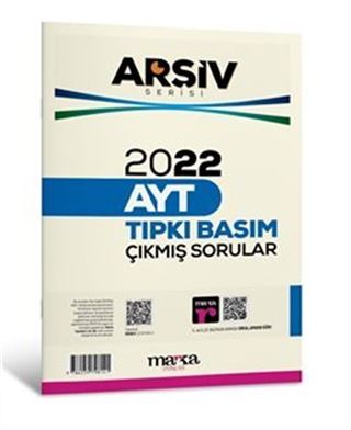 2022 AYT ARŞİV SERİSİ Tıpkı Basım Çıkmış Sorular Tamamı Video Çözümlü