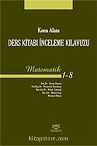 Konu Alanı Ders Kitabı İnceleme Kılavuzu-Matematik 1-8