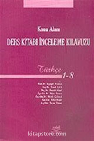 Konu Alanı Ders Kitabı İnceleme Kılavuzu-Türkçe 1-8