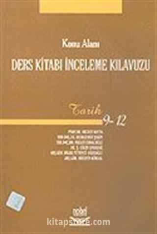 Konu Alanı Ders Kitabı İnceleme Kılavuzu-Tarih 9-12