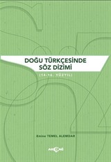 Doğu Türkçesinde Söz Dizimi