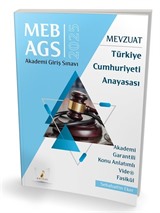 MEB - AGS Mevzuat Bilgisi Türkiye Cumhuriyeti Anayasası Konu Anlatımlı Video Fasikül