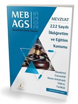 MEB - AGS Mevzuat Bilgisi 222 Sayılı İlköğretim ve Eğitim Kanunu Konu Anlatımlı Video Fasikül