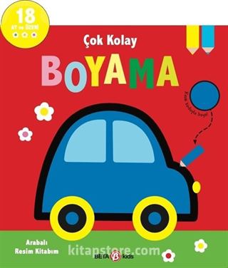 Çok Kolay Boyama - Arabalı Resim Kitabım