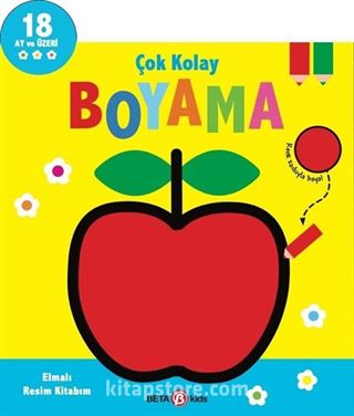 Çok Kolay Boyama - Elmalı Resim Kitabım