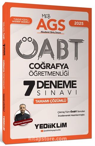 2025 MEB AGS ÖABT Coğrafya Öğretmenliği Tamamı Çözümlü 7 Deneme Sınavı