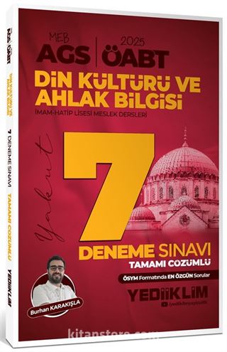 2025 2025 MEB AGS ÖABT Din Kültürü ve Ahlak Bilgisi Öğretmenliği Tamamı Çözümlü 7 Deneme Sınavı