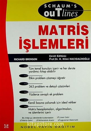 Matris İşlemler/Schaum's Outlines