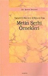 Tahirü'l-Mevlevi (Olgun)'den Metin Şerhi Örnekleri