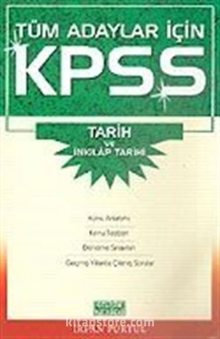 KPSS Tüm Adaylar İçin/Tarih ve İnkılap Tarihi