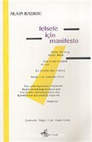 Felsefe İçin Manifesto