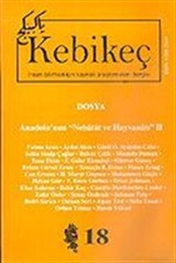 Sayı 18/2004-Kebikeç-İnsan Bilimleri İçin Kaynak Araştırmaları Dergisi