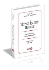 Ticari İşletme Hukuku / Ders Notları Soru Örnekleri