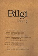 Bilgi Sosyal Bilimler Dergisi Sayı: 3 2000/2