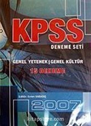 KPSS / 15 Deneme Seti / Genel Kültür-Genel Yetenek