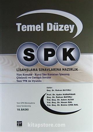 SPK / Temel Düzey Lisanslama Sınavlarına Hazırlık