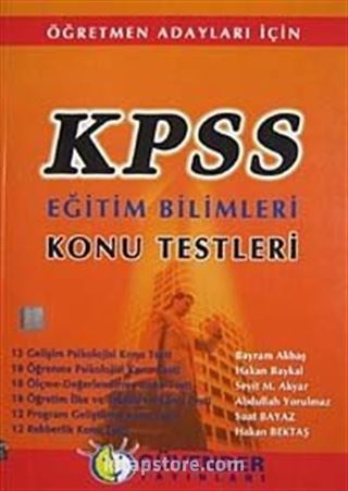 KPSS-Eğitim Bilimleri Konu Testleri - Öğretmen Adayları İçin