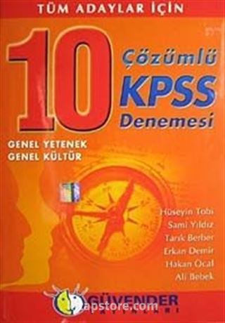 10 KPSS Çözümlü Deneme-Genel Yetenek Genel Kültür