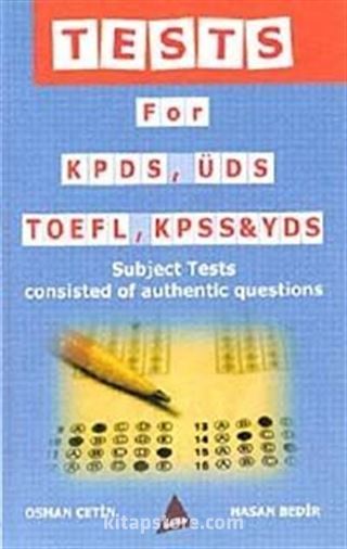 Tests for Kpds Üds Toefl Kpss Yds / Subject Tests Consisted of Outhentic Questions