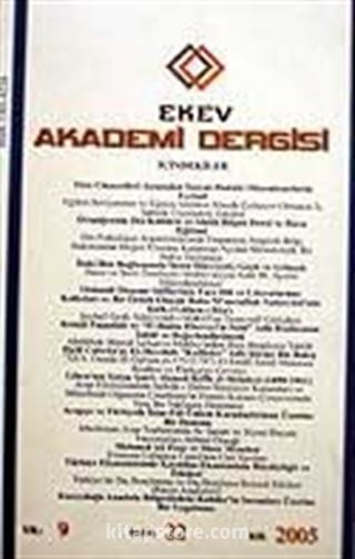 Sayı:22 Kış 2005 Ekev Akademi Dergisi