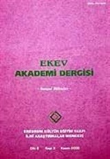 Sayı:3 Kasım 2000 Ekev Akademi Dergisi