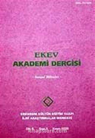 Sayı:3 Kasım 2000 Ekev Akademi Dergisi