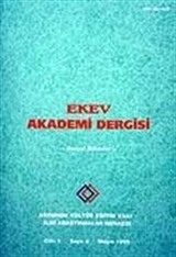 Sayı:4 Mayıs 1999 Ekev Akademi Dergisi