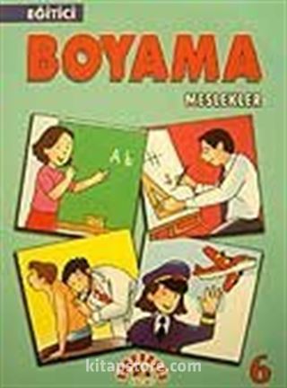 Eğitici Boyama 6 Meslekler