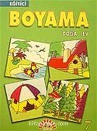 Eğitici Boyama 7 Doğa - Ev