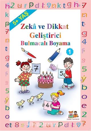 5+ Yaş Zeka Geliştirici Bulmacalı Boyama 1 (Kod:120)